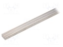 Heatsink: extruded; grilled; natural; L: 1000mm; W: 10mm; H: 6mm