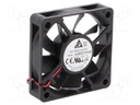 Fan: DC; axial; 60x60x15mm; 39.72m3/h; 33dBA; slide bearing