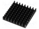 Heatsink: extruded; black; L: 35mm; W: 35mm; H: 6mm; aluminium