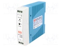 Power supply: switched-mode; 20W; 15VDC; 1.34A; 85÷264VAC; 190g