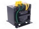 Transformer: mains; 400VA; 230VAC; 24V; Leads: terminal block; IP00