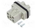 Connector: HDC; contact insert; male; CQ; PIN: 4; 4+PE; size 32.13
