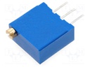 Potentiometer: mounting; multiturn; 1MΩ; 500mW; THT; ±10%; linear