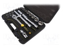 Wrenches set; socket spanner; Pcs: 24