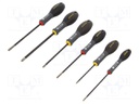 Kit: screwdrivers; Pcs: 6; Phillips,slot; Series: FATMAX®