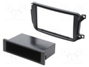 Radio mounting frame; Smart; 2 DIN; black