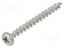 Screw; SPAX®; 4x40; Head: cheese head; Pozidriv; steel; zinc; BN: 615