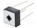 Single-phase bridge rectifier; Urmax: 800V; If: 10A; Ifsm: 200A