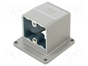 Enclosure: for HDC connectors; Han Modular Twin; angled 90°