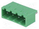 Pluggable terminal block; 5mm; ways: 4; straight; socket; male
