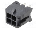 Connector: wire-board; socket; male; -40÷105°C; PIN: 4; Layout: 2x2