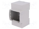 Enclosure: for DIN rail mounting; Y: 90mm; X: 53.5mm; Z: 53mm; ABS