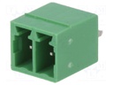 Pluggable terminal block; 3.5mm; ways: 2; straight; socket; male