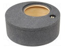 Car loudspeaker enclosure; MDF; gray melange; textil; 38l; 300mm