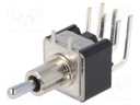 Switch: toggle; Pos: 3; DPDT; ON-OFF-ON; 6A/125VAC; 6A/6VDC; 20mΩ