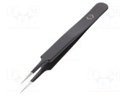 Tweezers; Tweezers len: 110mm; for precision works; ESD