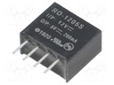 Converter: DC/DC; 1W; Uin: 10.8÷13.2V; Uout: 5VDC; Iout: 200mA; SIP4