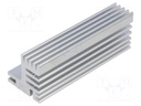 Heatsink: extruded; TO220; natural; L: 84mm; W: 30mm; H: 31mm; 5.5K/W