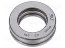 Bearing: ball; thrust single direction; Øint: 17mm; Øout: 30mm