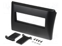 Radio mounting frame; Fiat; 1 DIN; black