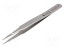 Tweezers; 120mm; Blades: straight; SMD