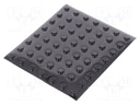 Self-adhesive foot; H: 2.8mm; black; polyurethane; Dim: Ø8mm