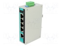 Switch Ethernet; unmanaged; Number of ports: 5; 9.6÷60VDC; RJ45