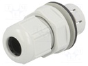 Cable gland; IP68; Mat: polyamide; light grey; push-in