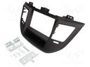 Radio mounting frame; Hyundai; 2 DIN; black