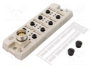 Distribution box; M12; PIN: 5; socket; 4A; with LED indicators