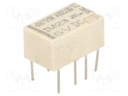 Relay: electromagnetic; DPDT; Ucoil: 5VDC; 0.5A/125VAC; 2A/30VDC