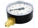 Manometer; 0÷10 bar; Class: 2,5; 63mm; Thread: G 1/4 B