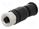 Plug; M12; PIN: 4; female; A code-DeviceNet / CANopen; for cable