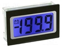 Panel; LCD 3,5 digit 9,75mm,with a backlit; VDC: 0÷200mV