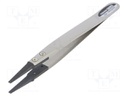 Tweezers; Tip width: 2.3mm; Blade tip shape: squared; ESD