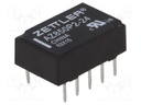 Relay: electromagnetic; DPDT; Ucoil: 24VDC; 0.5A/125VAC; 1A/30VDC