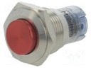 Switch: vandal resistant; Pos: 2; SPDT; 0.5A/220VAC; 1A/24VDC; IP40