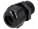 Cable gland; NPT1/2"; IP68; Mat: polyamide; black