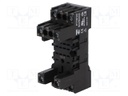 Socket; PIN: 8; 12A; 250VAC; Mounting: DIN; Leads: screw terminals