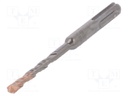 Drill bit; for concrete; Ø: 6mm; L: 110mm; metal; cemented carbide