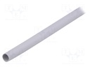 Insulating tube; Mat: silicone; light grey; -30÷200°C; Øint: 10mm