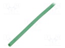 Insulating tube; Mat: silicone; green; Øint: 2.5mm