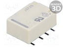 Relay: electromagnetic; DPDT; Ucoil: 24VDC; 2A; 0.3A/125VAC; SMT