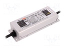 Power supply: switched-mode; LED; 75W; 75÷150VDC; 250÷500mA; IP65