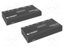 HDMI extender; HDCP 2.2,HDMI 1.4; black; Enclos.mat: metal; 70m