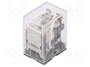 Relay: electromagnetic; DPDT; Ucoil: 230VAC; 10A/110VAC; 10A/24VDC