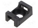 Screw mounted clamp; Application: for cable ties