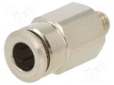 Push-in fitting; straight; M6x1; 0÷30bar; Application: air; 6mm