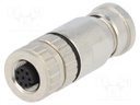 Plug; M12; PIN: 8; female; A code-DeviceNet / CANopen; for cable