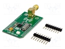 Click board; RF transceiver; SPI; nRF24L01P; 3.3VDC